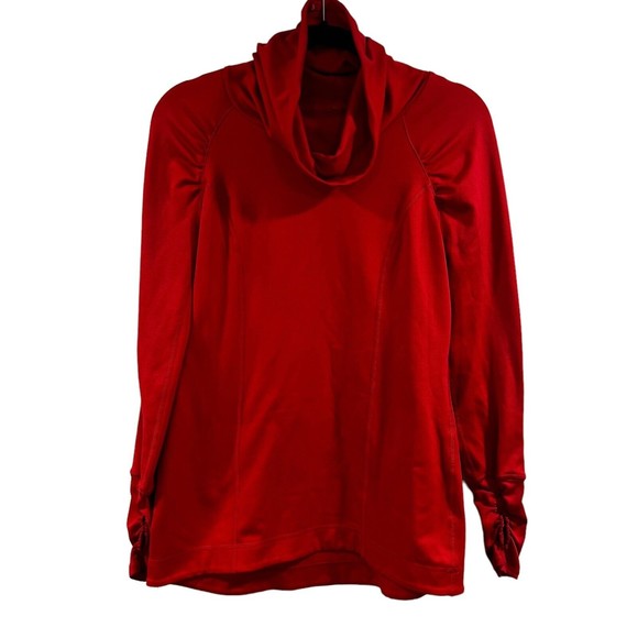 CALIA BY CARRIE UNDERWOOD Tops - Calia Women Long Sleeves Turtle Neck Sweatshirt Thumb Holes Size Small Red
